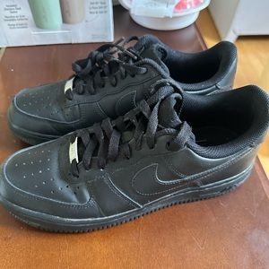 Mens all black Nike Air Forces